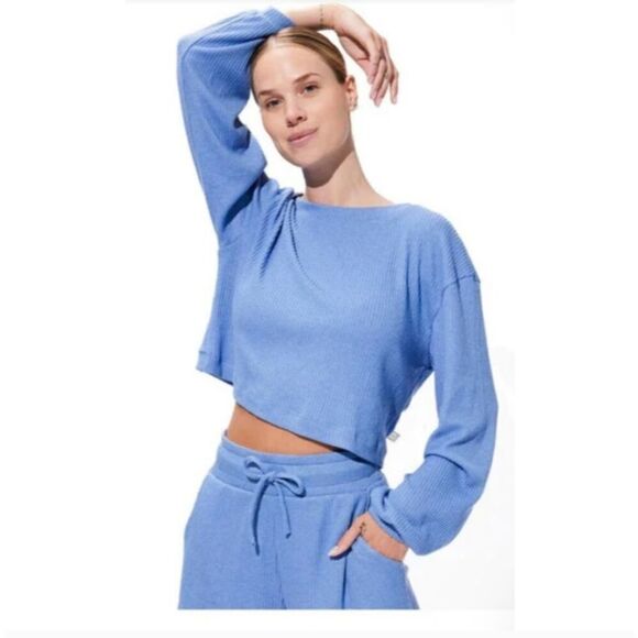 ELEVEN  Women's Razzle Dazzle Tennis Pullover Cornflower Blue NWT Extra Small - Picture 1 of 13